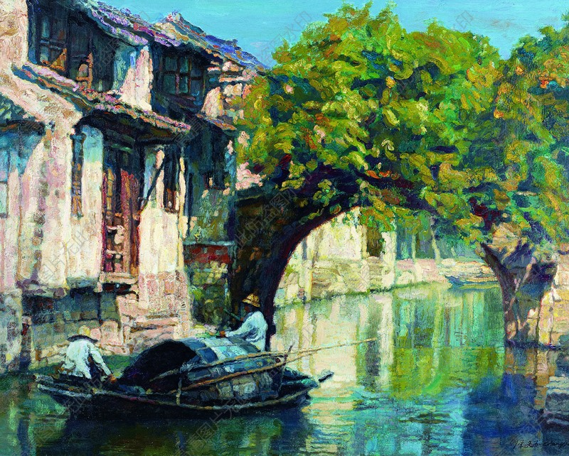 陈逸飞风景油画作品15 高清图片下载