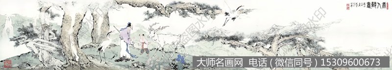 范曾作品73 唐人诗意 高清图片下载