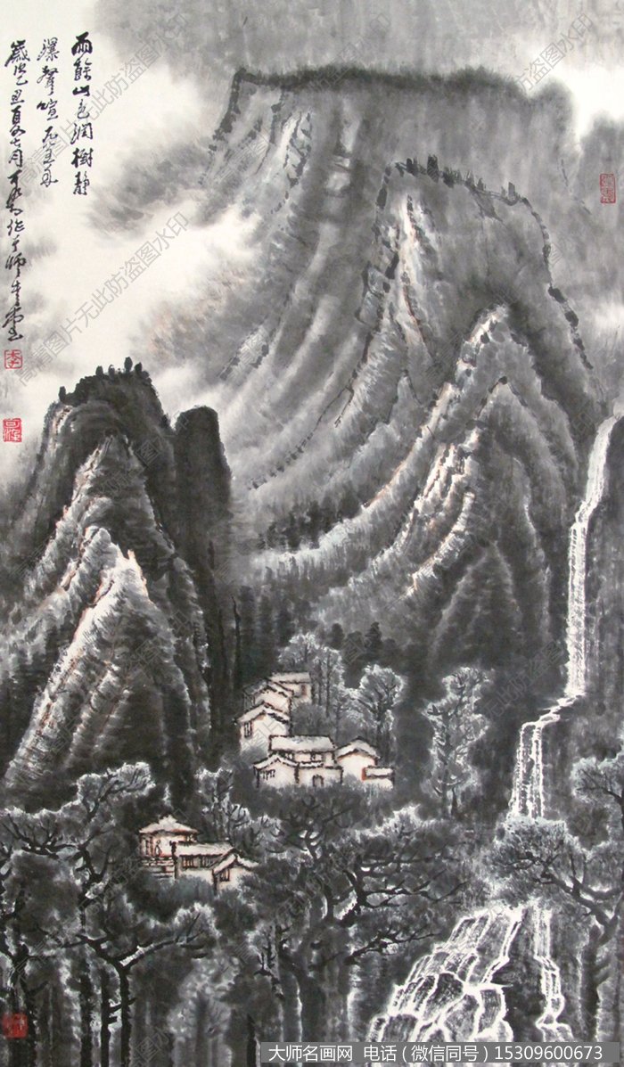 李可染山水画作品45 高清图片下载